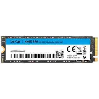 SSD Lexar 500GB NM610 PRO M.2 NVMe 3300Mb/s Desktop Notebook
