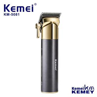 Máquina Profissional Corte Perfeito Sem Fio Bivolt Recarregável 8 Pentes Kemei KM-5081