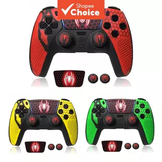 Capa de Silicone para Controlador, Antiderrapante, Capa de Borracha com Protetores de Polegar para Controlador PS5