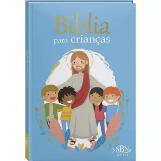 Bíblia para crianças Capa Azul em Oferta na Shopee