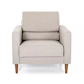 Poltrona Decorativa Sala Herval Spirit, Desmontável, Linho Café em Oferta na Shopee