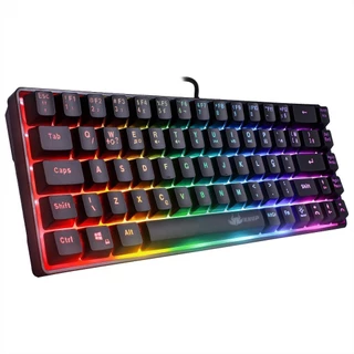 Teclado Gamer Semi-Mecânico LED RGB Chroma Ant-ghostig Abnt2 USB Pc Computador Notebook