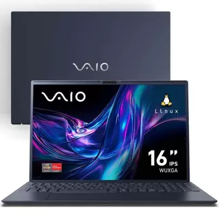 Notebook VAIO® FE16 AMD® Ryzen™ 3 7330U Linux 8GB RAM 512GB SSD 16” WUXGA IPS Wi-Fi 6 - Cinza Grafite