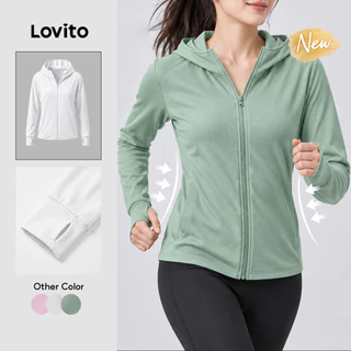 (New Arrival) Lovito Jaqueta Feminina Casual Respirável Para Primavera/verão Impermeável Para Caminhadas Unissex Rosa Para Esportes Ao Ar Livre SJNS152P1X025