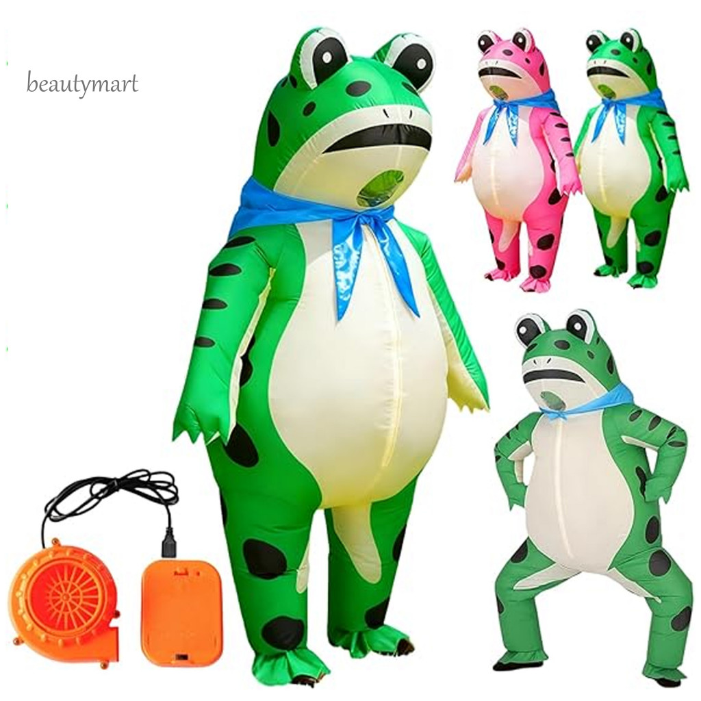 Adult Frog Cosplay Outfit Costume with Blower Fun Inflatable for ...