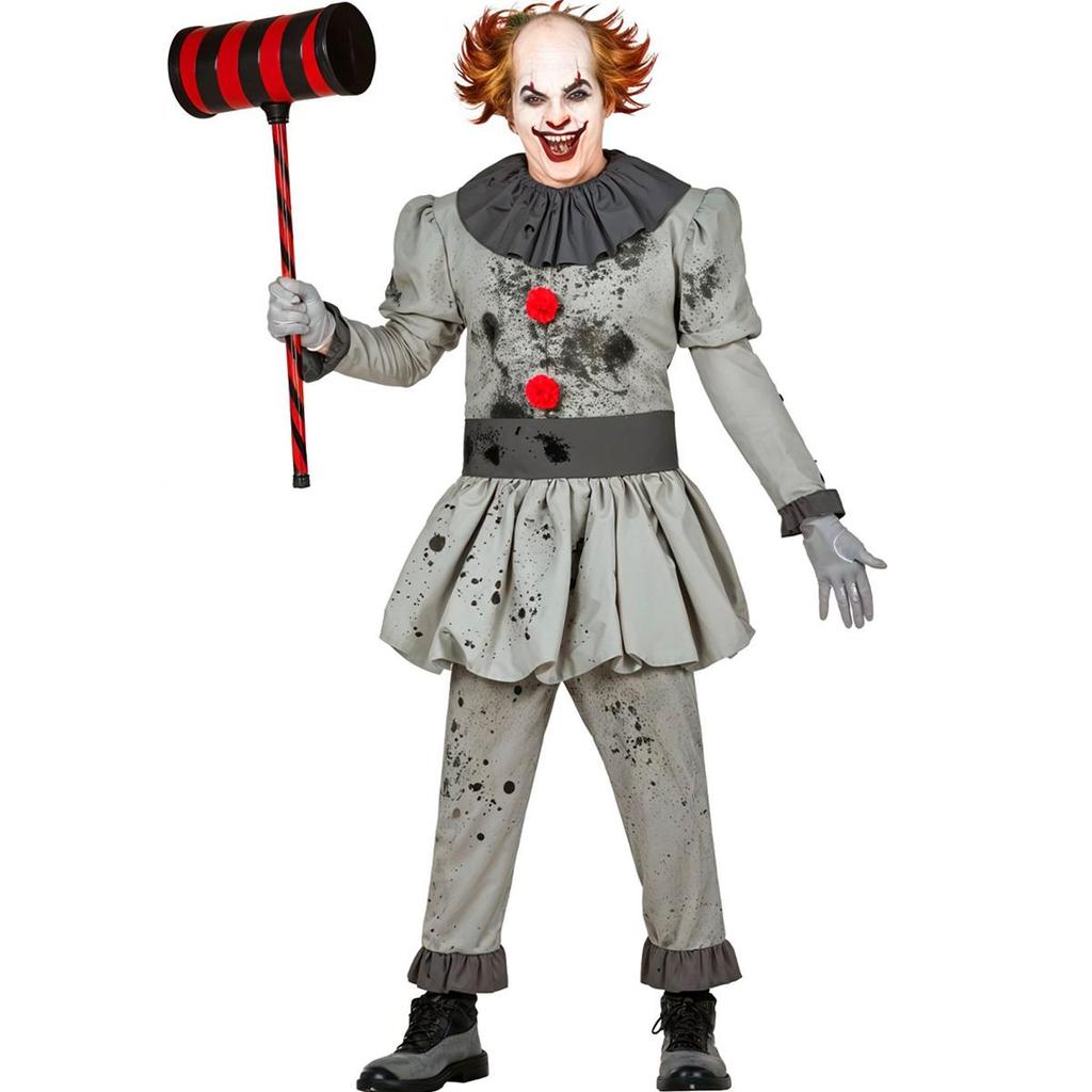 Fantasia Halloween Palhaço Assassino Cosplay Masculino Adulto de Luxo ...