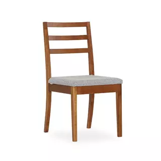 Cadeira de Jantar Desmontável Herval Madrid, estofada, cinza/amêndoa em Oferta na Shopee