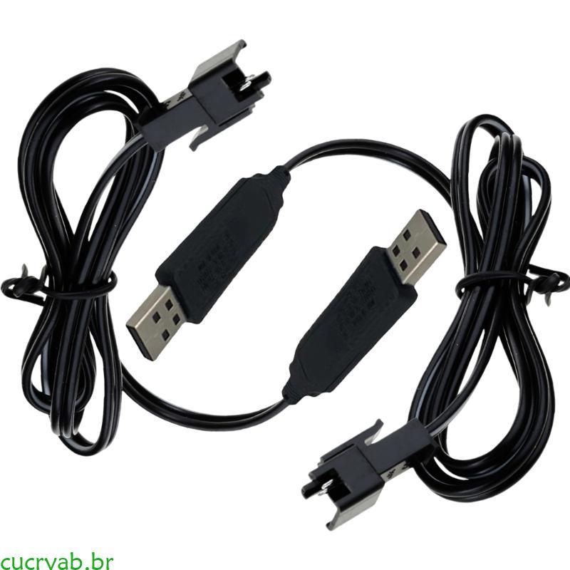 Cable Cargador USB Universal SM-2P Para Batería 3.7V De Drones Y Coches RC, Longitud 44.5 Cm, Conexión Estable Y Duradera