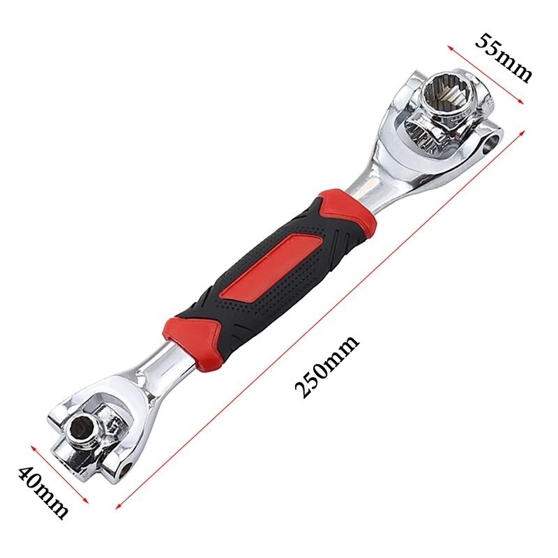Chave Multifuncional 48 Em 1 360º Jogo ferramentas chave Soquete Universal 48 peças 8-19mm Universal Profissional