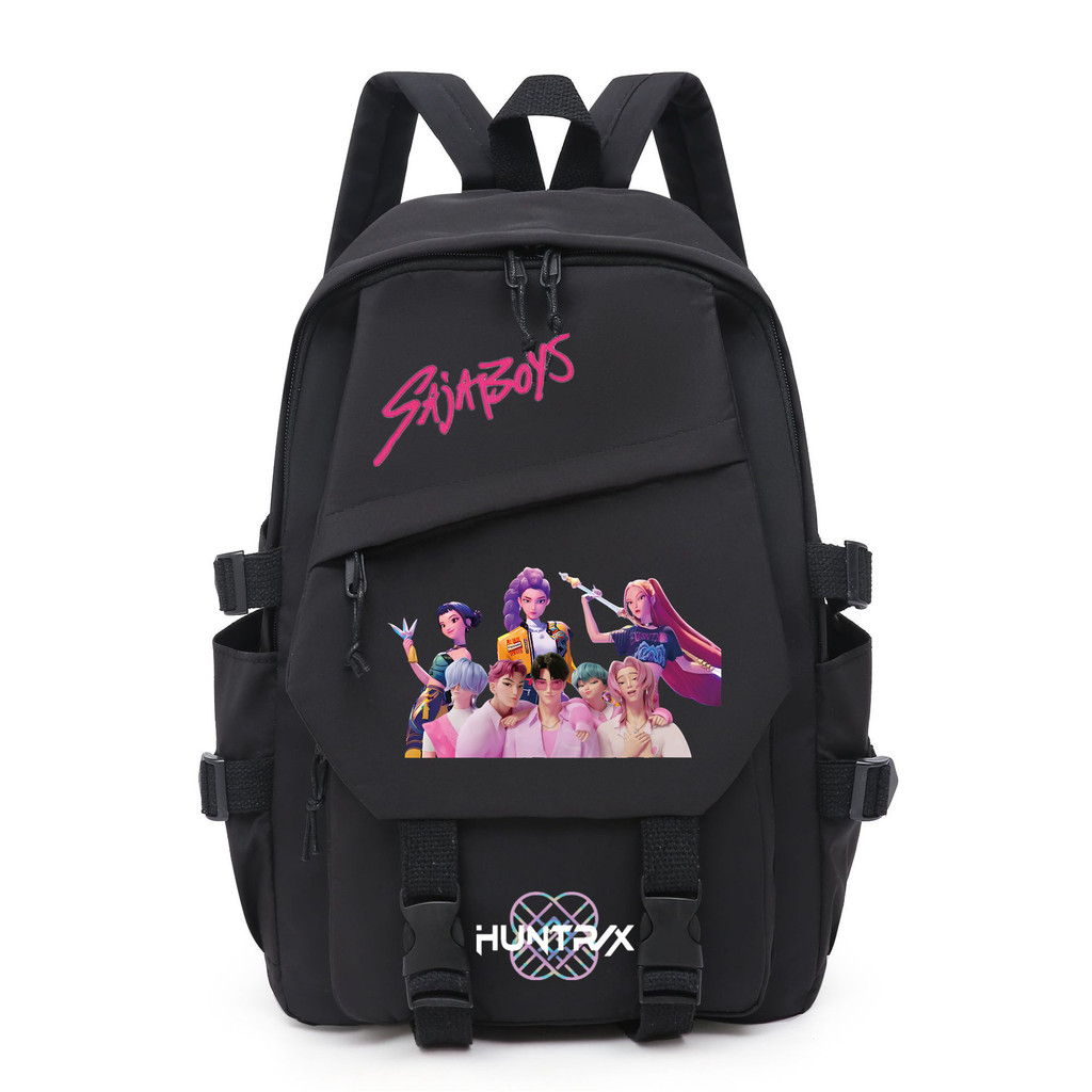 Mochila KPop Demon Hunters Con Puerto USB - Impermeable, Diseño Coreano, Ideal Para Escuela, Fans Del K-pop Y Uso Diario