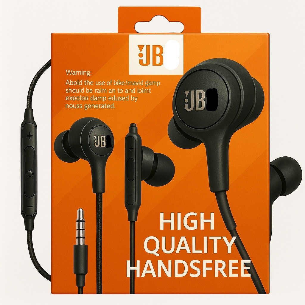 Fone de ouvido com Fio Reforçado e Microfone Som Potente e Graves Fortes