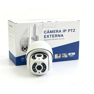 Câmera de Segurança PTZ Yoosee WiFi Externa HD Visão Noturna Áudio Duplo Prova Água
