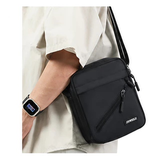 Bolsa Shoulder Bag Masculina Casual e Executiva com Múltiplos Compartimentos