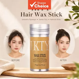 Bastão de Cera Capilar IKTY de 75g, Controle de Bordas Forte, Anti-frizz, Stick Suavizante Não Pegajoso