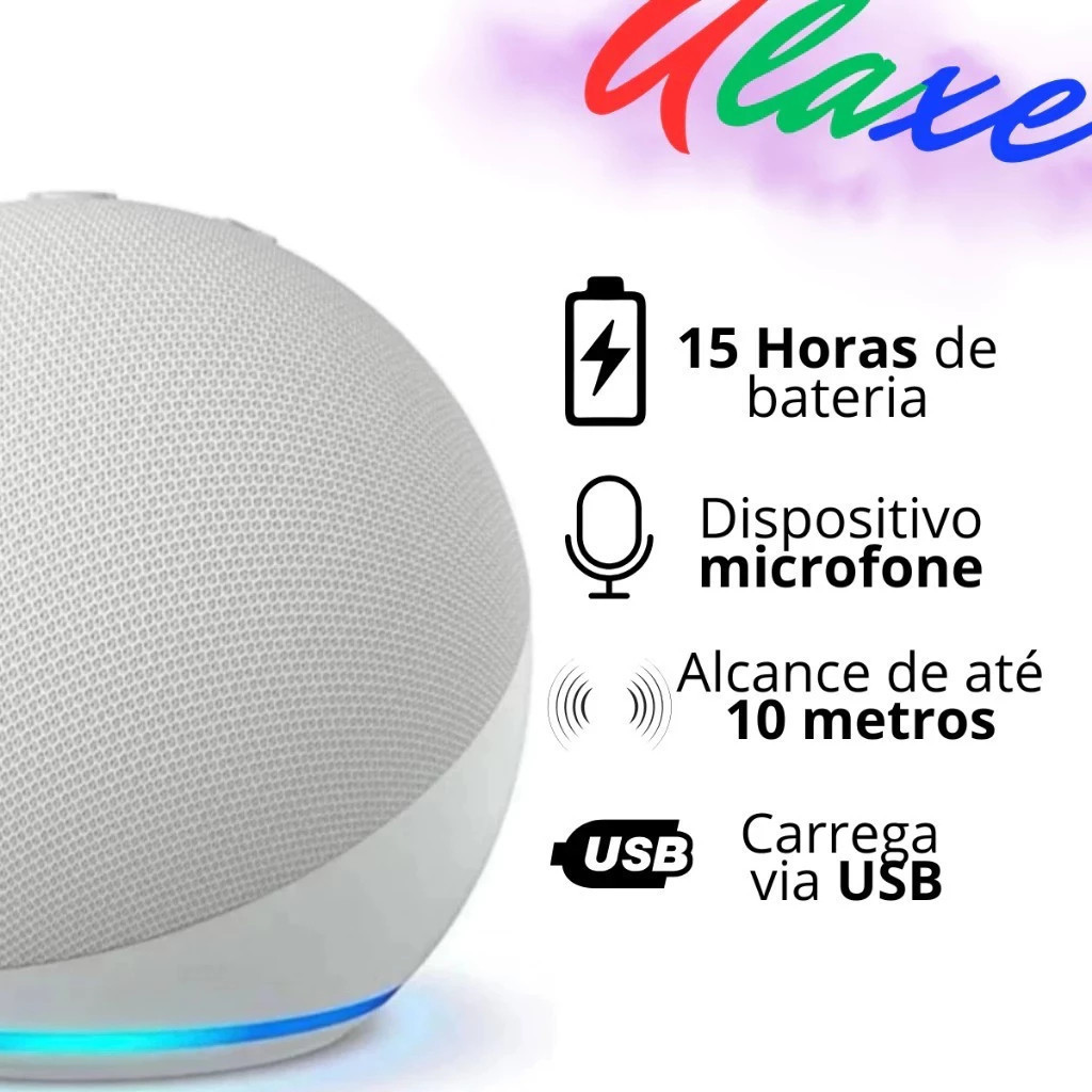 Caixa de som original Alaxe Echo Dot 5 geração com envio imediato e melhor preço - 5