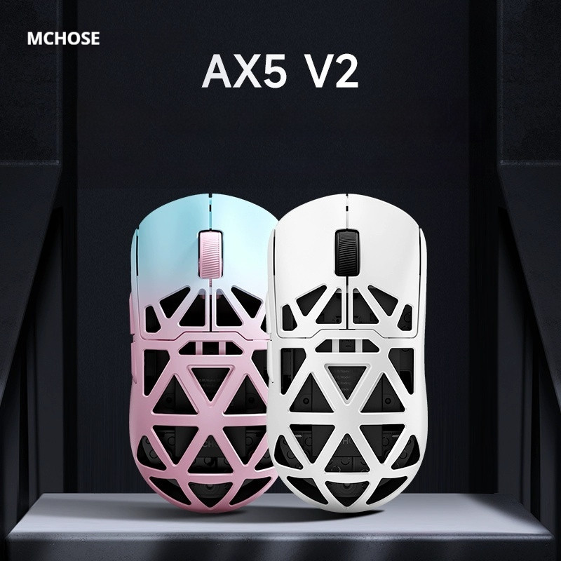 Mchose Ax5 V2 Gaming Mouse PAW3950 Magnésio Sem Fio Bluetooth Tri-Mode ...
