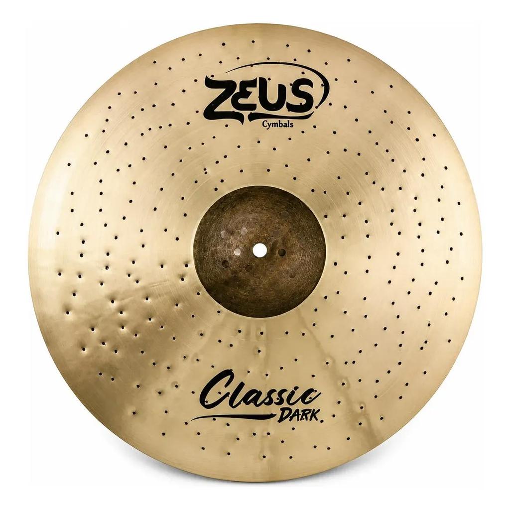 Prato De Bateria Crash 16 Zeus Classic Dark Zcdc16 Perfurado