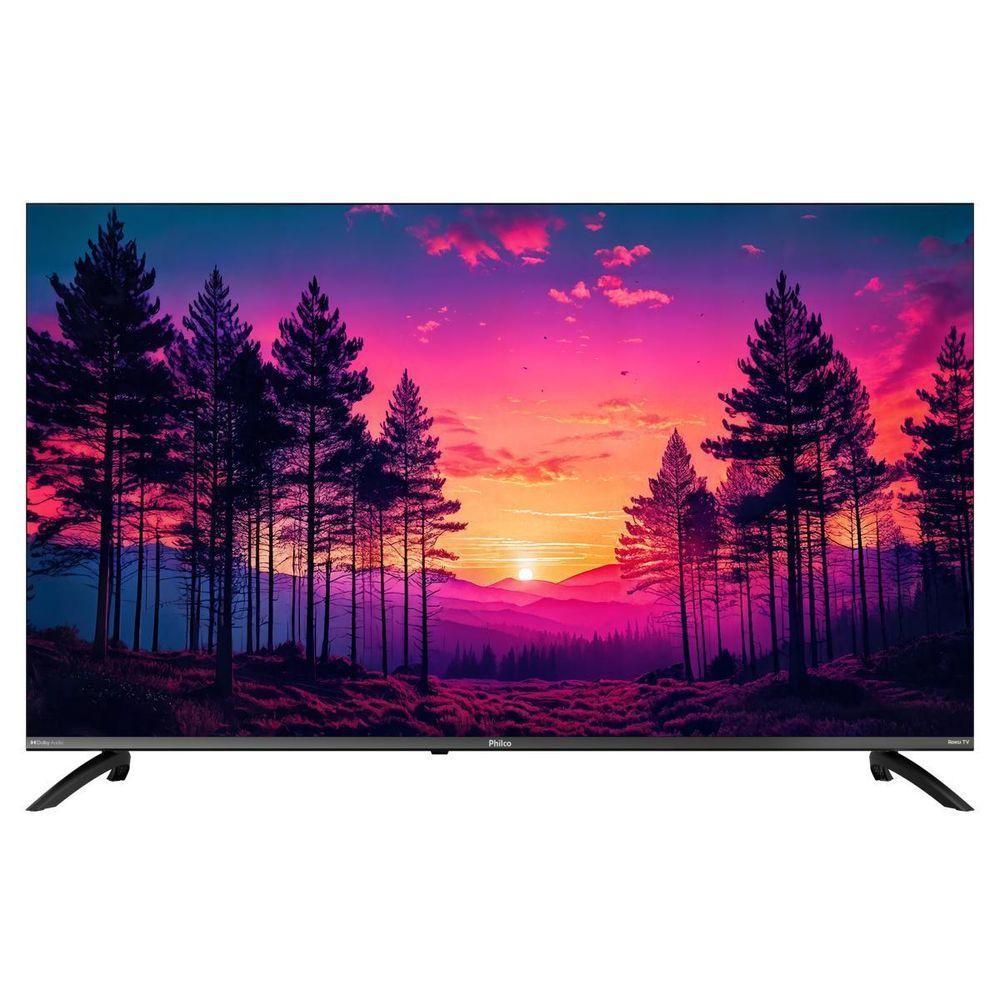 Smart Tv Philco P49cra 49" Uhd 4K Dled Cinza com Roku Tv Hdr10 Bivolt