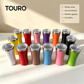 Copo Térmico Tulipa inox 160ml com Tampa Acrílico
