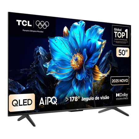Smart TV 50 50P7K 4K QLED UHD 60Hz com Sistema Operacional Google TV TCL