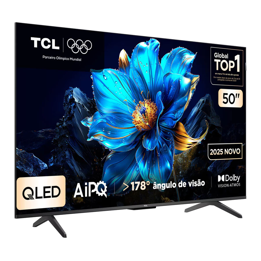 Smart TV 50 50P7K 4K QLED UHD 60Hz com Sistema Operacional Google TV TCL