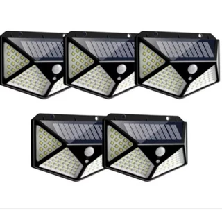 kit 2/3/5 Luminária Solar 100 Led Solar Light With Sensor For Outdoor Garden Waterproof Solar Led Light Lamp