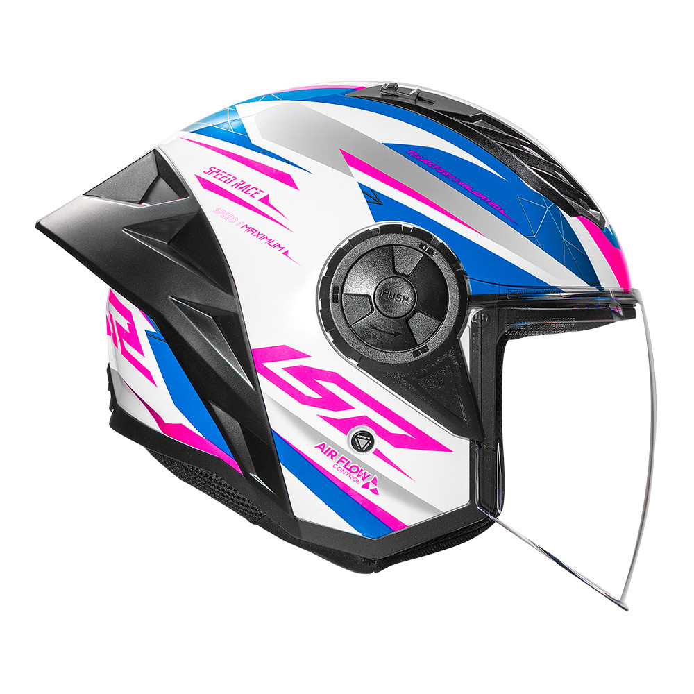Capacete Moto Ls2 Aberto Airflow 2 Of616 Spoiler Draze Rosa | Shopee Brasil