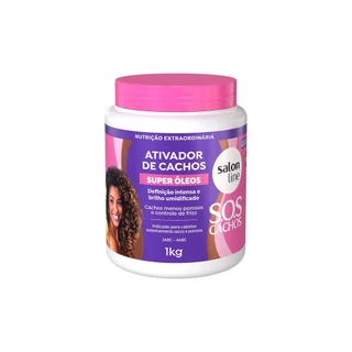 Ativador de Cachos SOS Cachos Super Óleos Salon Line 1kg em Oferta na Shopee