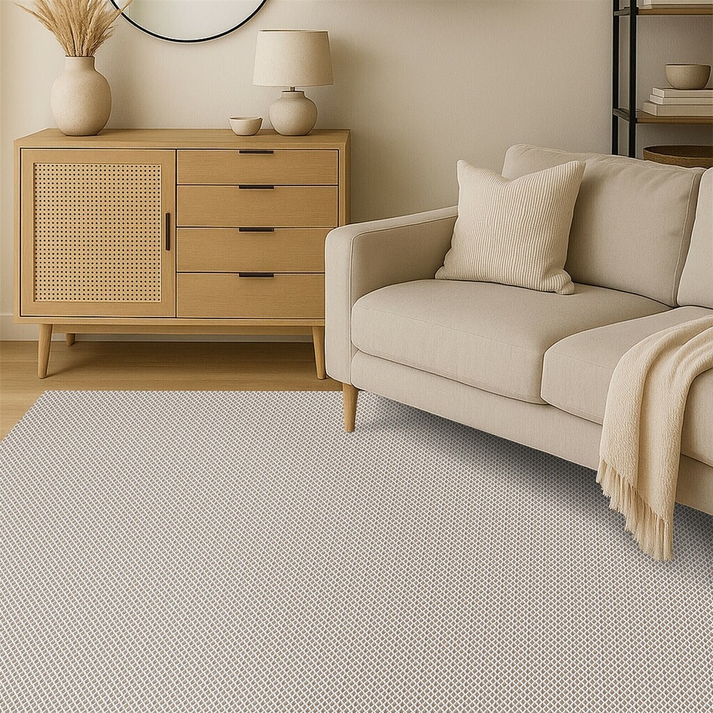 Tapete Sala Grande Algodão 1,50 X 1,00 Lavável em Máquina Cacto Nude