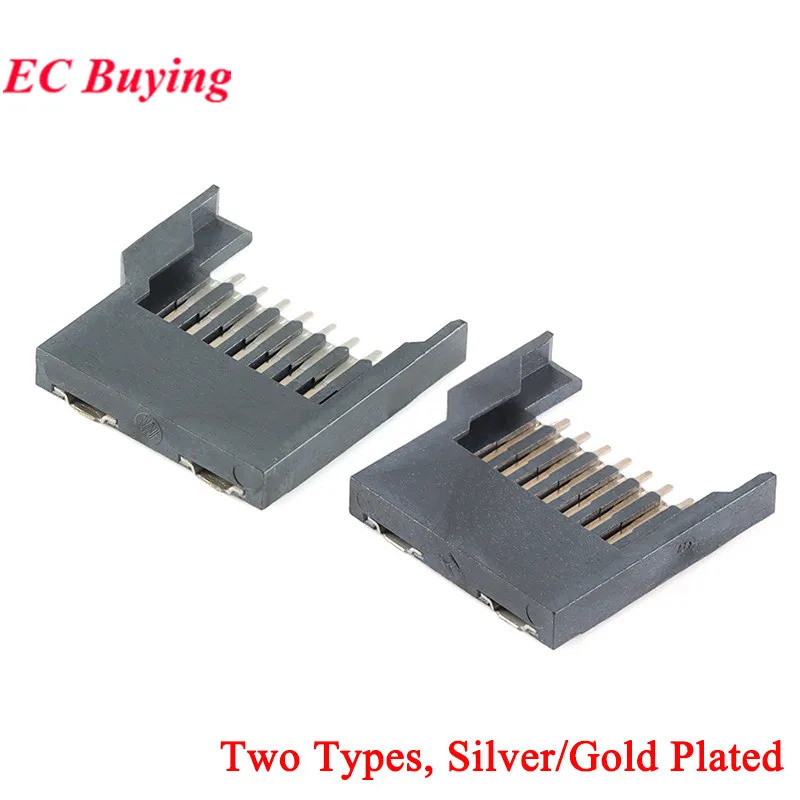 5 Pçs 8P TF Slot Tipo De Soldagem SD Soquete Micro Conector Para Cartão ...