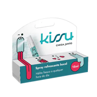 Spray Refrescante Bucal Kissu Chega Junto Ice Frash 15ml