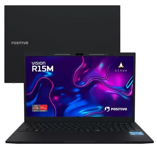 Notebook Vision R15M Ryzen 7-5825U Linux 24GB RAM 512GB SSD Wi-Fi 6 - IPS - Positivo AMD