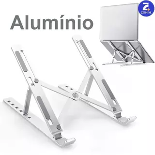Suporte Para Notebook Base Dobrável de Alumínio Ergonômico Ajustável Fino Portátil Com Estojo-Zonix