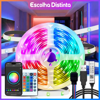 Escolha Distinta 10/20/30M Fita LED De Luz APP Inteligente Controle Remoto RGB Para Quarto Sala TV Fundo Carnaval Natal