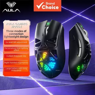 Rato de Jogo Sem Fio SC620, 3 Modos (2.4GHz/USB-C/BT5.3), Mouse de Computador com 12000 DPI, Programável, Macro Gamer