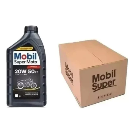 Caixa Fechada Óleo Mobil 20w50 4t Motos Honda Caixa 24 Litros