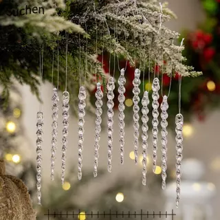SUCHENJ2 Enfeites De Árvore De Natal , Pingentes Pendurados , Decorações Criativas De Gelo , Cristal