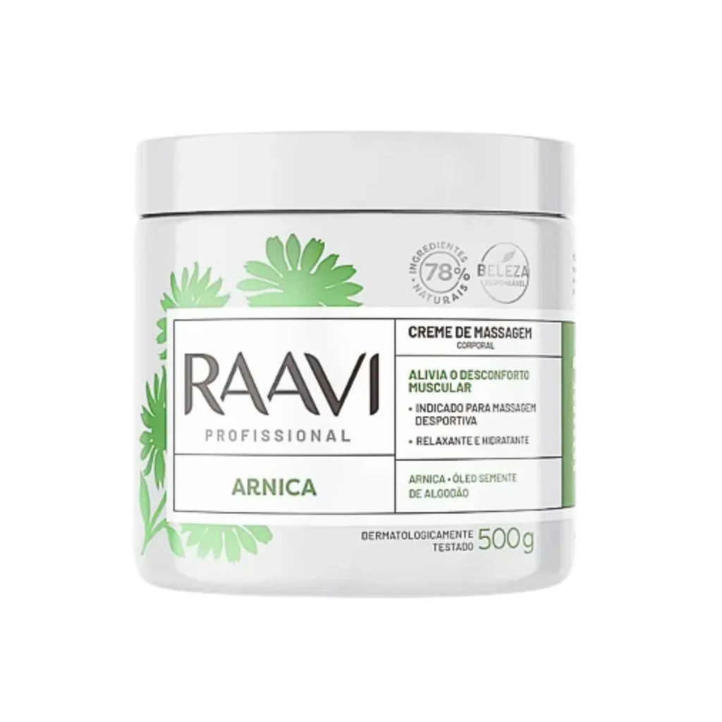 Creme Raavi de Massagem Arnica 500g | Shopee Brasil