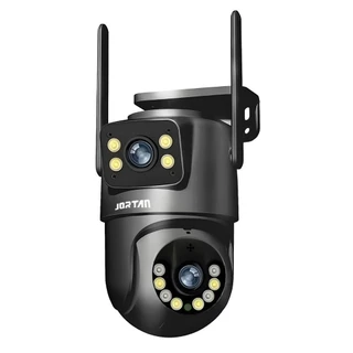 Câmera De Segurança a Prova de água Lente Dupla APP YOOSEE IP66 Camera IP WiFi 360 Cor Branco