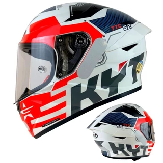 Capacete Moto Fechado KYT TT Course Fuselage Vermelho Integral Novo