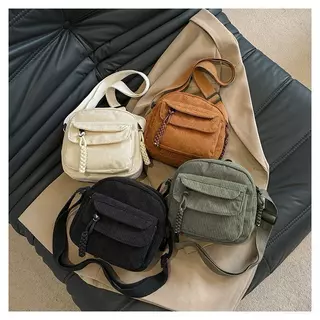 Bolsa Feminina Veludo Tiracolo Mensageiro Casual Fashion Sólido Milly