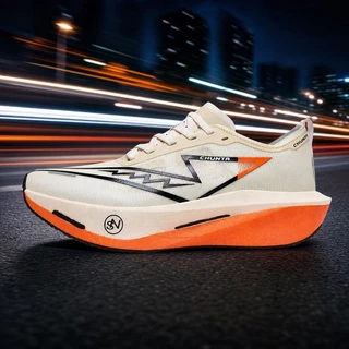 CHUNTA Men's Carbon Board Running Shoes Marathon Specialty Sports Breathable Lightweight Women's Athletic Sneakers