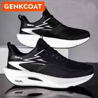 Unissex Preto Tênis De Corrida Placa Carbono Ultra-Leve Rebote Malha Quatro Estações Respirável Wearable