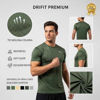 camisa masculina drifit fitness academia corrida casual academia