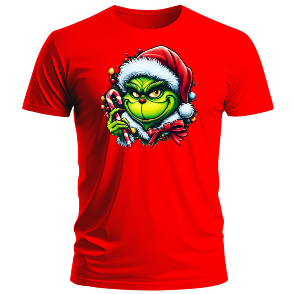 Camiseta Desenho Grinch De Natal Camisa 100%Algodão Unissex | Shopee Brasil