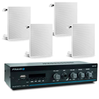 Kit Som Ambiente Pequenos Comercios Farmácias e Recepções Arandela FR 40W - FRAHM em Oferta na Shopee