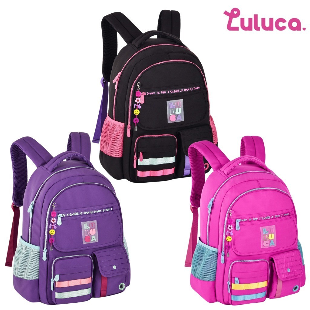 Mochila Escolar Feminina Lulula Clio Juvenil Infantil | Shopee Brasil