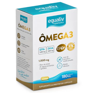 Equaliv Ômega 3 180 Cápsulas Gelatinosas