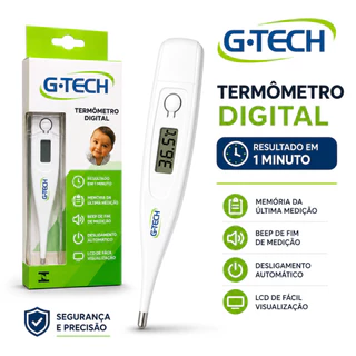 TERMÔMETRO DIGITAL CLÍNICO TH1027 G-TECH