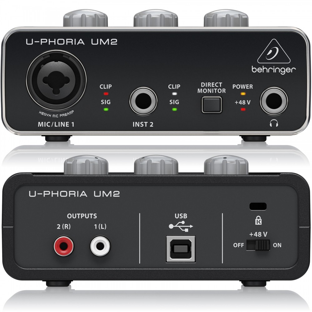 Interface Behringer Um2 U-phoria Profissional Estudio+nf | Shopee Brasil